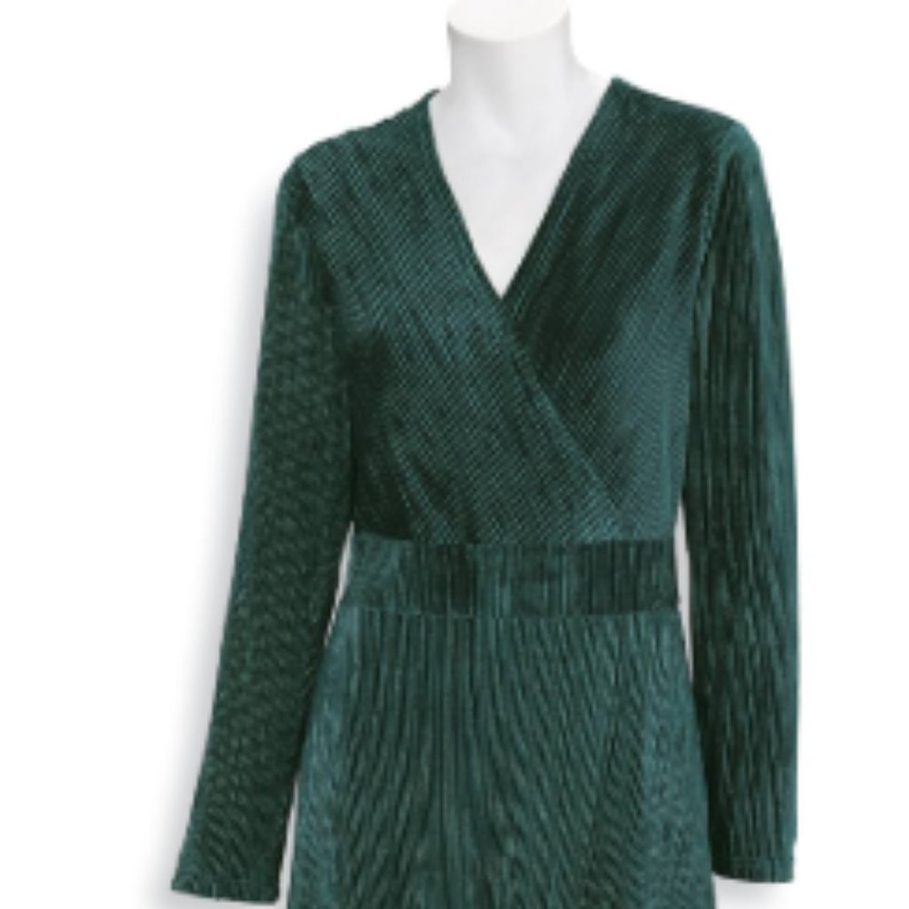 Green Velvet Maxi Dress